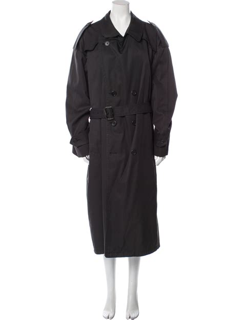 black dior trench coat